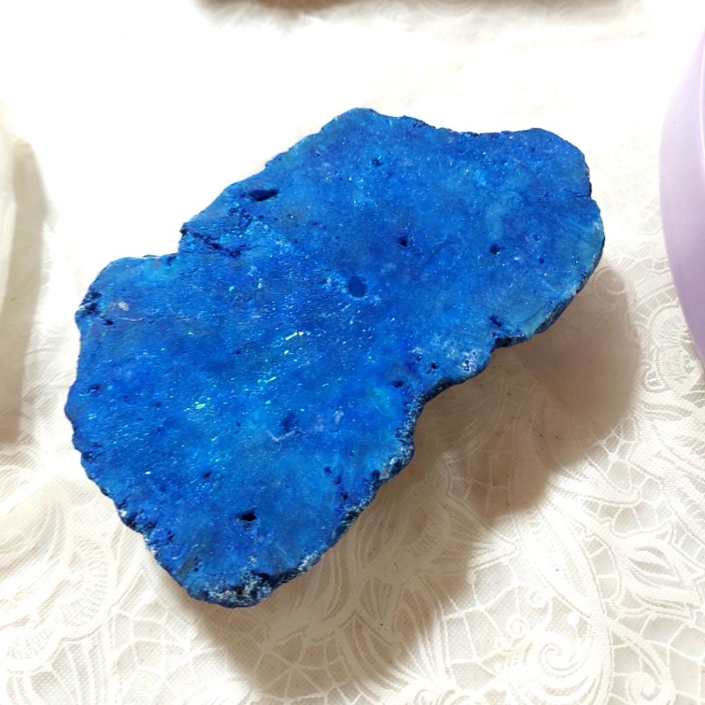 Geode incense holder